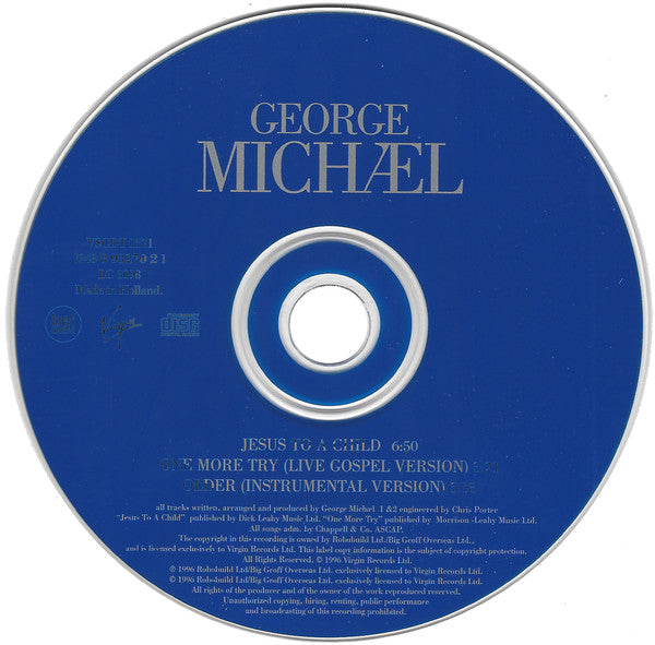 George Michael : Jesus To A Child (CD, Maxi)