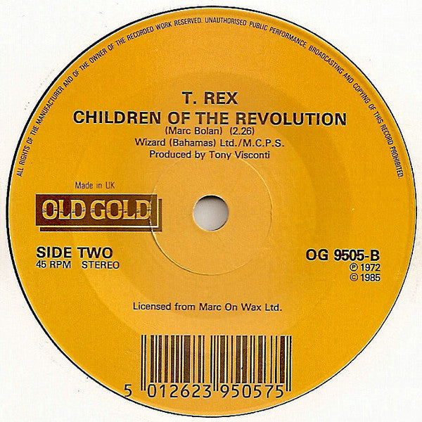 T. Rex : Metal Guru / Children Of The Revolution (7", RE)