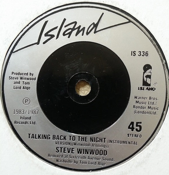 Steve Winwood : Valerie (7", Single, Sil)
