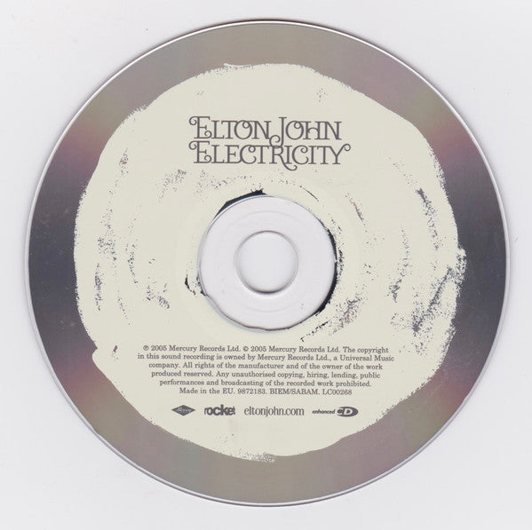 Elton John : Electricity (CD, Maxi, Enh)