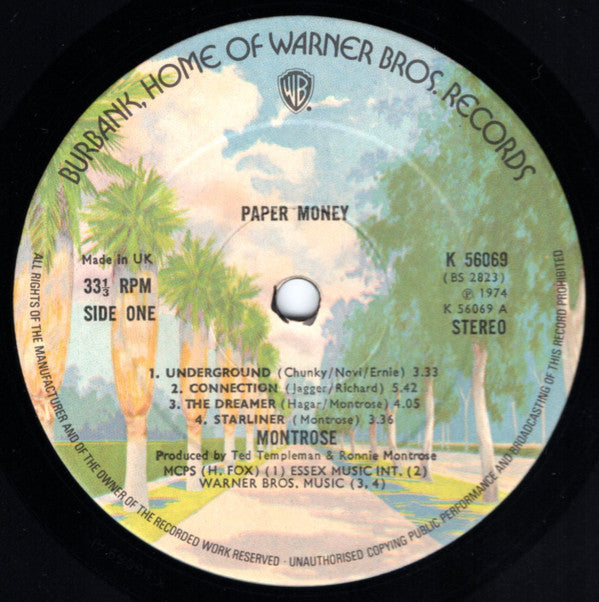 Montrose (2) : Paper Money (LP, Album)
