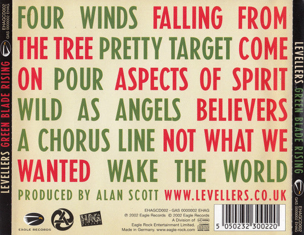 The Levellers : Green Blade Rising (CD, Album)