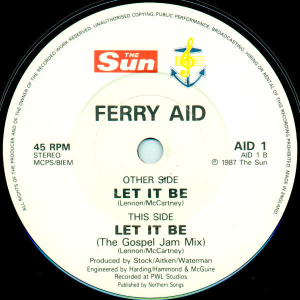 Ferry Aid : Let It Be (7", Single)