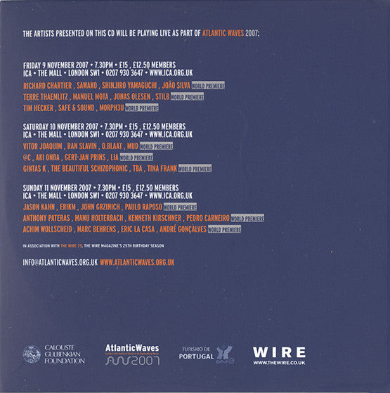 Various : Atlantic Waves 2007 Festival Sampler (2xCD, Comp, Promo, Smplr)