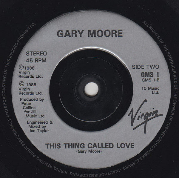 Gary Moore : After The War (7", Single)