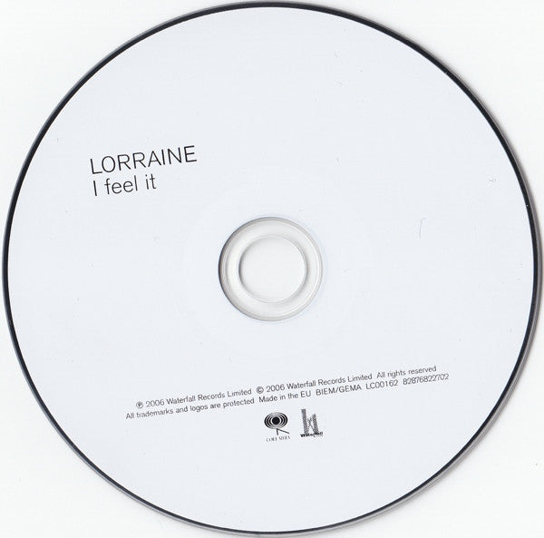 Lorraine : I Feel It (CD, Single)