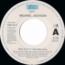 Michael Jackson : Who Is It (7", Single)