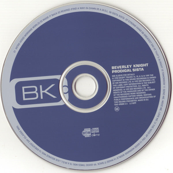 Beverley Knight : Prodigal Sista (CD, Album, EMI)