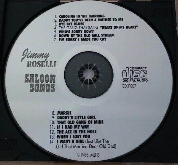 Jimmy Roselli : Saloon Songs (CD, Album, RE)