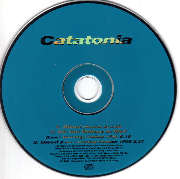 Catatonia : Bleed (CD, Single, Ltd, Num, 2/2)