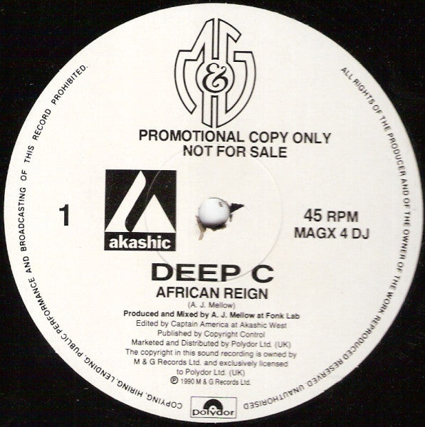 Deep C (2) : African Reign (12", Promo)