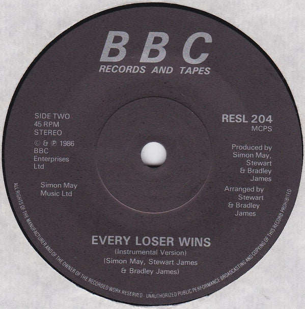 Nick Berry : Every Loser Wins (7", Single, Bla)