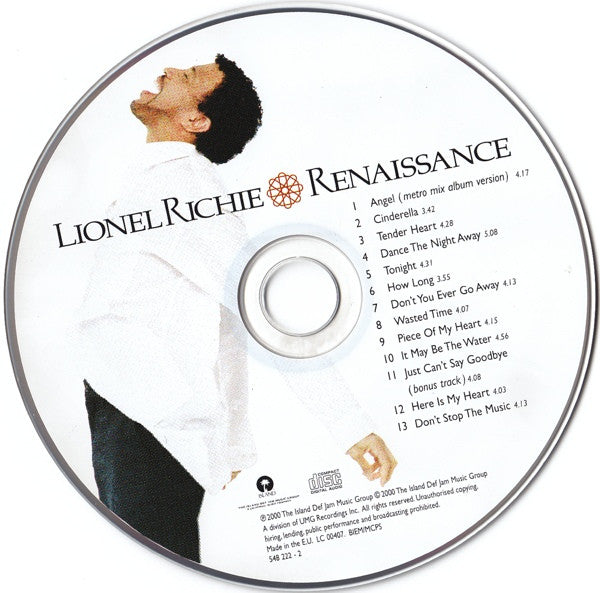 Lionel Richie : Renaissance (CD, Album)