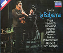 Giacomo Puccini, Mirella Freni, Luciano Pavarotti, Elizabeth Harwood, Rolando Panerai, Gianni Maffeo, Nicolai Ghiaurov, Berliner Philharmoniker, Herbert von Karajan : La Bohème (2xCD, Album, RM)