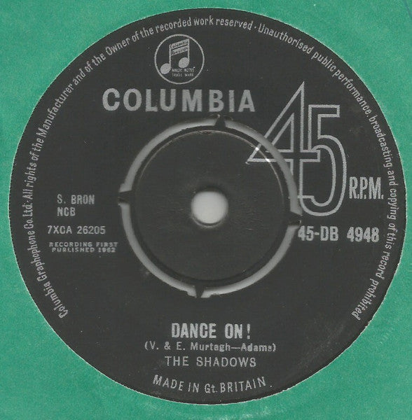 The Shadows : Dance On ! (7", Single)