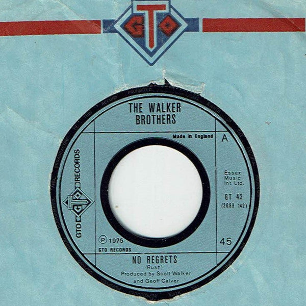 The Walker Brothers : No Regrets (7", Single, Lar)