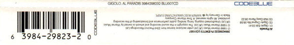 Gigolo : Al Paradis (CD, Single)