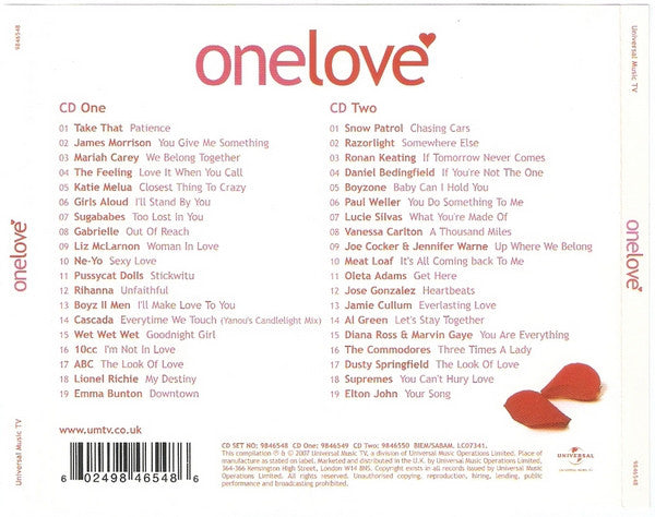 Various : OneLove (2xCD, Comp)