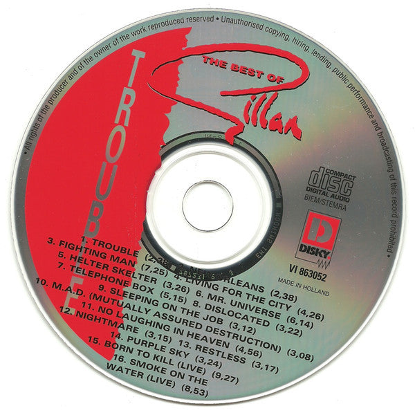 Gillan : Trouble (The Best Of Gillan) (CD, Comp, RE)