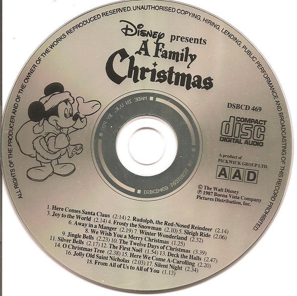 Various : Disney Presents A Family Christmas (CD, Comp, RE)