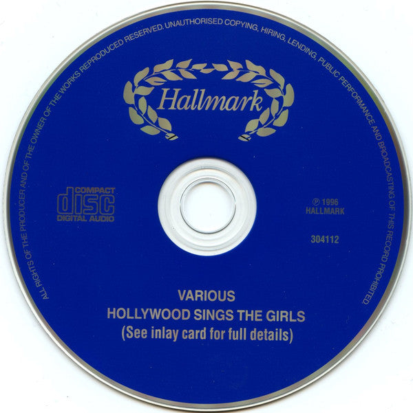 Various : Hollywood Sings The Girls (CD, Comp, Mono)