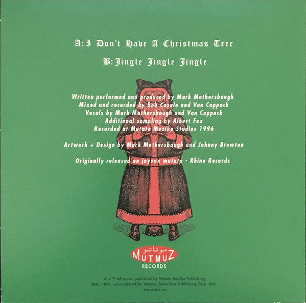 Mark Mothersbaugh : I Don't Have A Christmas Tree (7", Single)
