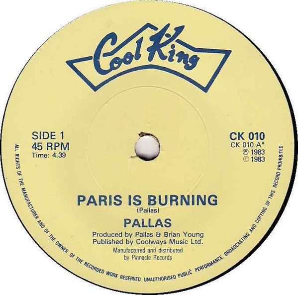 Pallas (2) : Paris Is Burning (7")