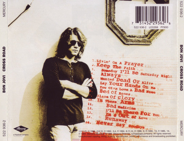 Bon Jovi : Cross Road (The Best Of Bon Jovi) (CD, Comp, RE, RM)