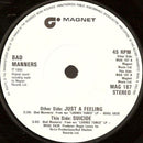 Bad Manners : Just A Feeling (7", Single, Sol)