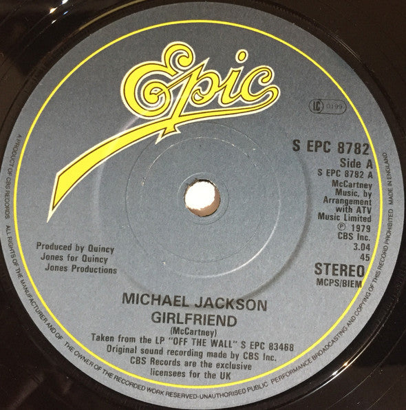 Michael Jackson / The Jacksons : Girlfriend / Bless His Soul (7", Single)