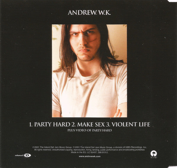 Andrew W.K. : Party Hard (CD, Single, Enh)