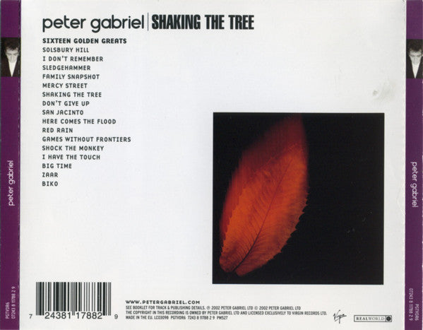 Peter Gabriel : Shaking The Tree (Sixteen Golden Greats) (CD, Comp, RE, RM)