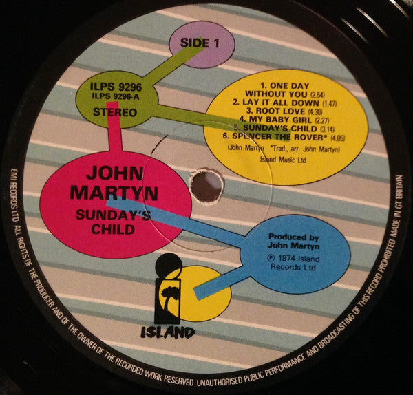 John Martyn : Sunday's Child (LP, Album, RE)