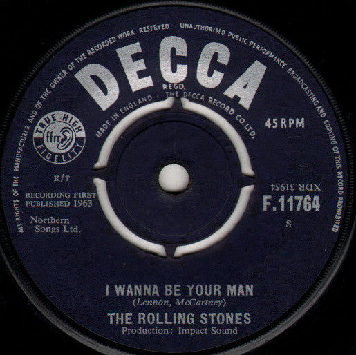 The Rolling Stones : I Wanna Be Your Man (7", Single)