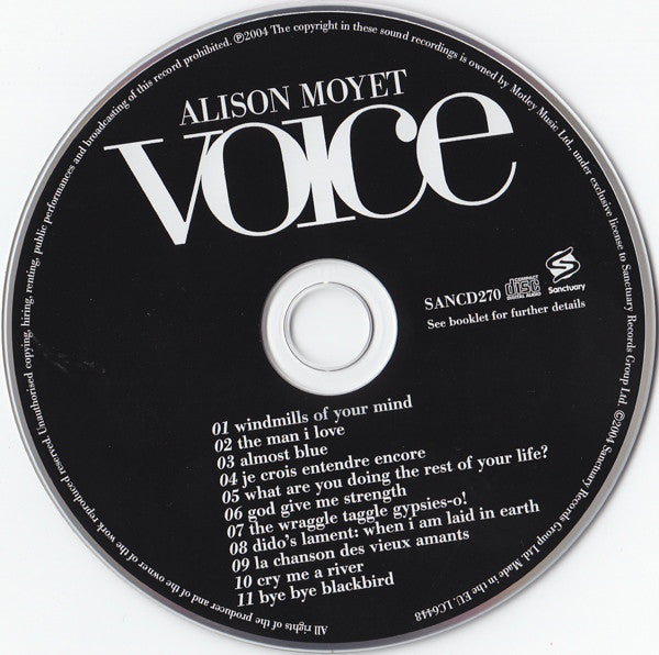 Alison Moyet : Voice (CD, Album, Ltd)