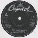 Maze Featuring Frankie Beverly : Too Many Games (7", Single)