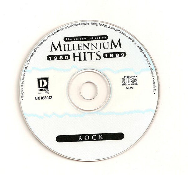 Various : Millennium Hits 1980-1989 Rock (CD, Comp)