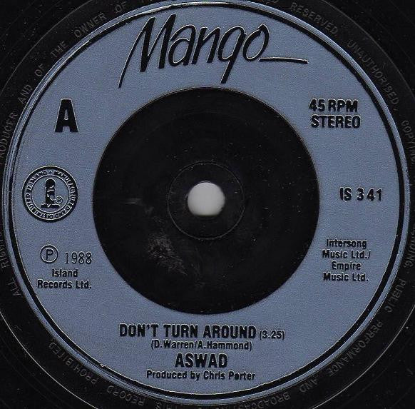 Aswad : Don't Turn Around (7", Single, Inj)