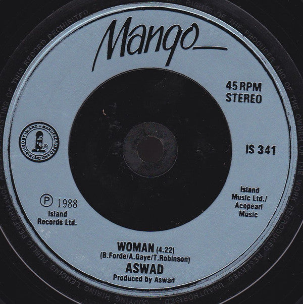 Aswad : Don't Turn Around (7", Single, Inj)