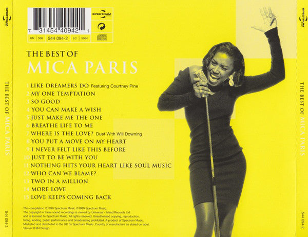Mica Paris : The Best Of Mica Paris (CD, Comp)