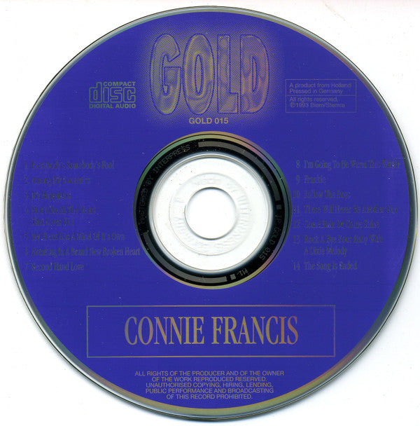 Connie Francis : Gold (CD, Comp)