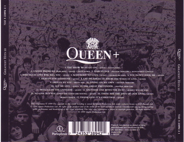 Queen : Greatest Hits III (CD, Comp, EMI)