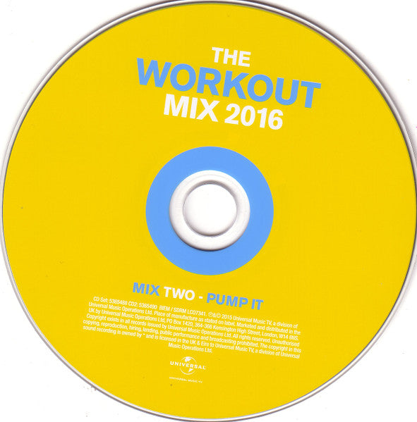 Various : The Workout Mix 2016 (2xCD, Comp, Mixed)