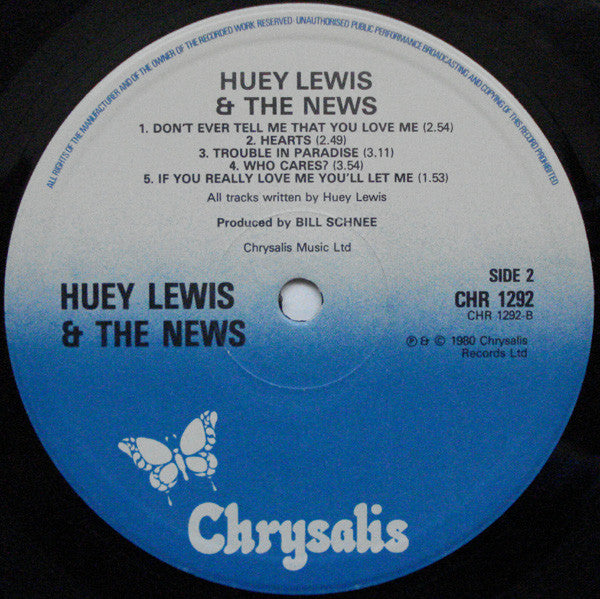 Huey Lewis & The News : Huey Lewis And The News (LP, Album)