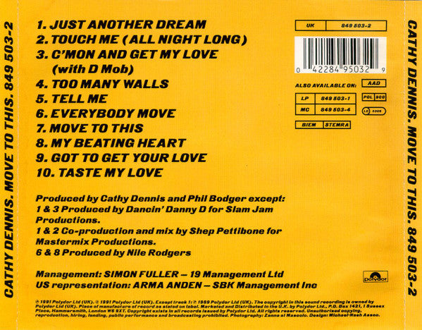 Cathy Dennis : Move To This (CD, Album)