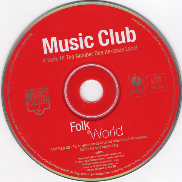 Various : Folk & World Sampler (CD, Comp, Smplr)