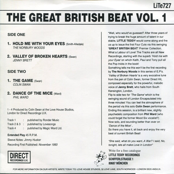 Various : The Great British Beat - Volume One (7", EP)