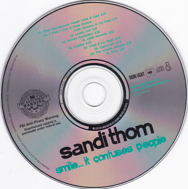 Sandi Thom : Smile... It Confuses People (CD, Album)