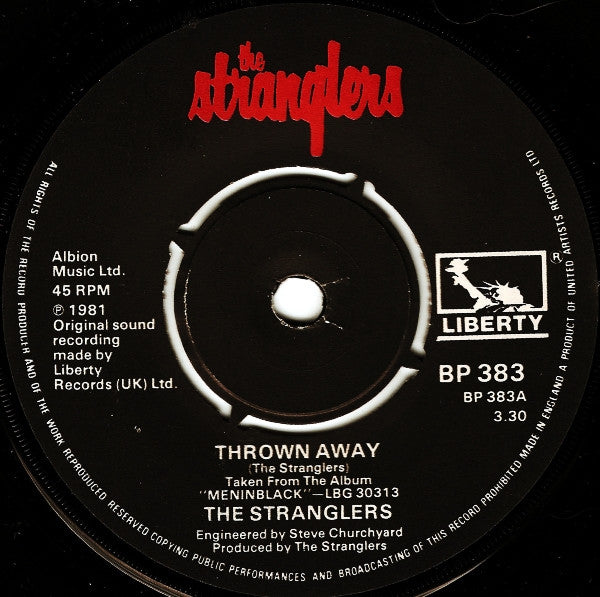 The Stranglers : Thrown Away (7", Single)