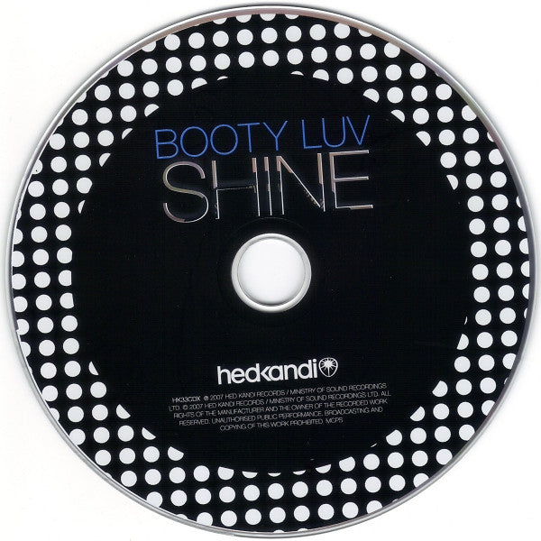 Booty Luv : Shine (CD, Single)